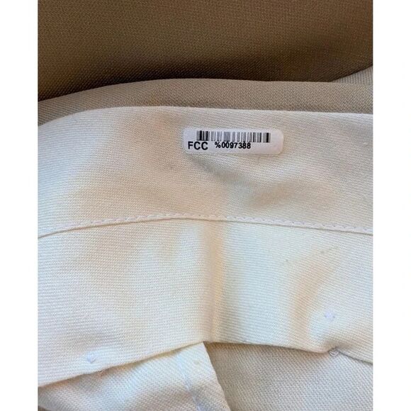 Jones New York 2 Piece Suit Mens 38R 33X26 Tan Wool Silk Blend Trendy Trousers - Picture 9 of 10